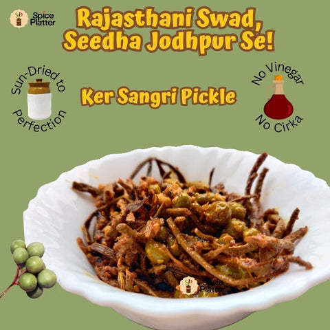 Pickle Combo - Ker | Mango Achar | Ker Sangri Pickle  | Athana Green Chilli Pickle